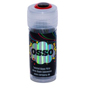 OSSO Twisted Glass Filter 8mm Black Colorwave